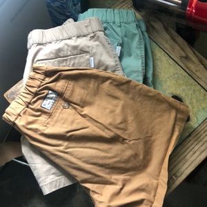 Three classic fit 5.5” inseam shorts